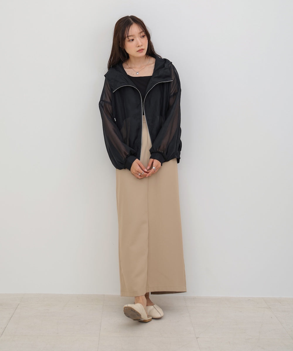 フード付きシアーパーカー