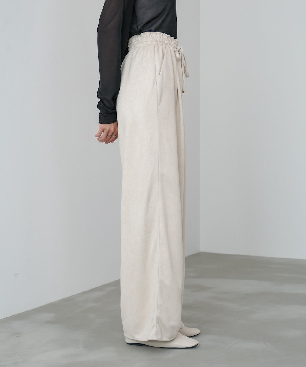 スエードライクイージーパンツ