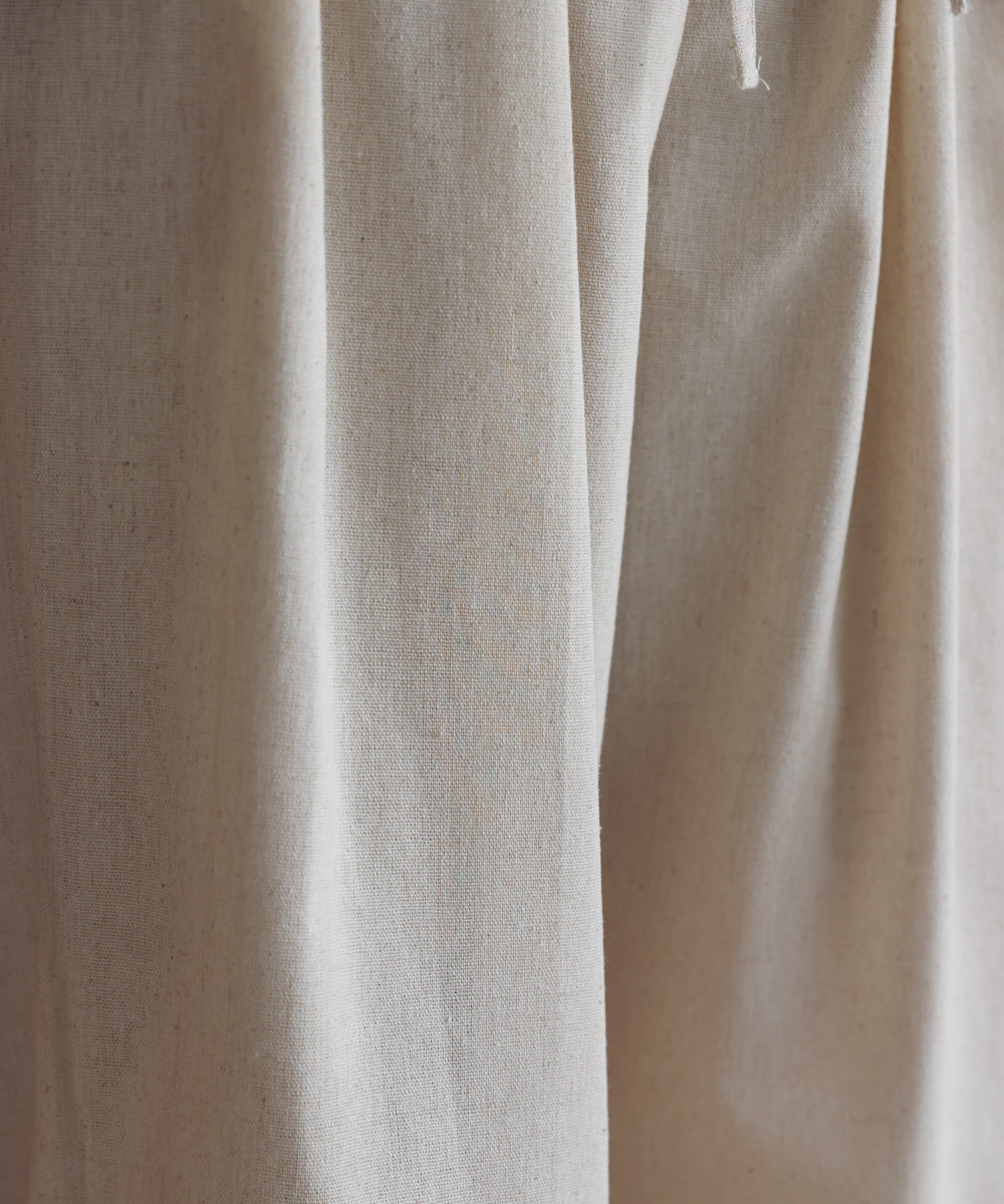 【WEB限定カラー】麻調レース切替パンツ