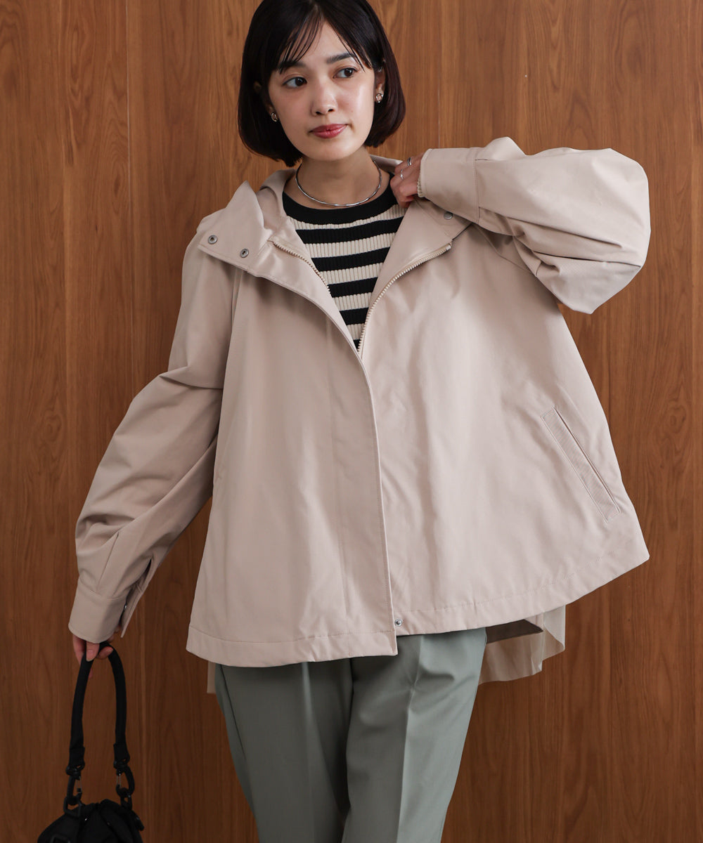 撥水加工バックチュールブルゾン