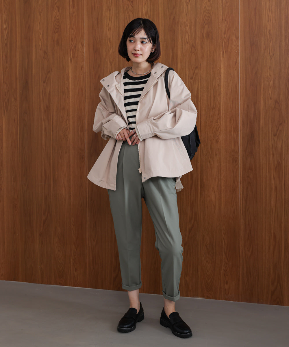 撥水加工バックチュールブルゾン