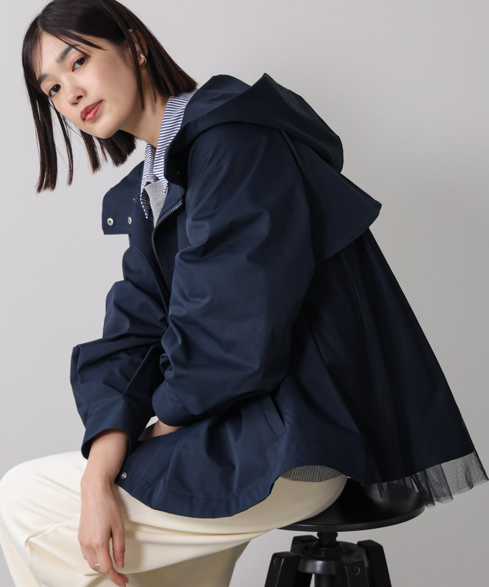 撥水加工バックチュールブルゾン