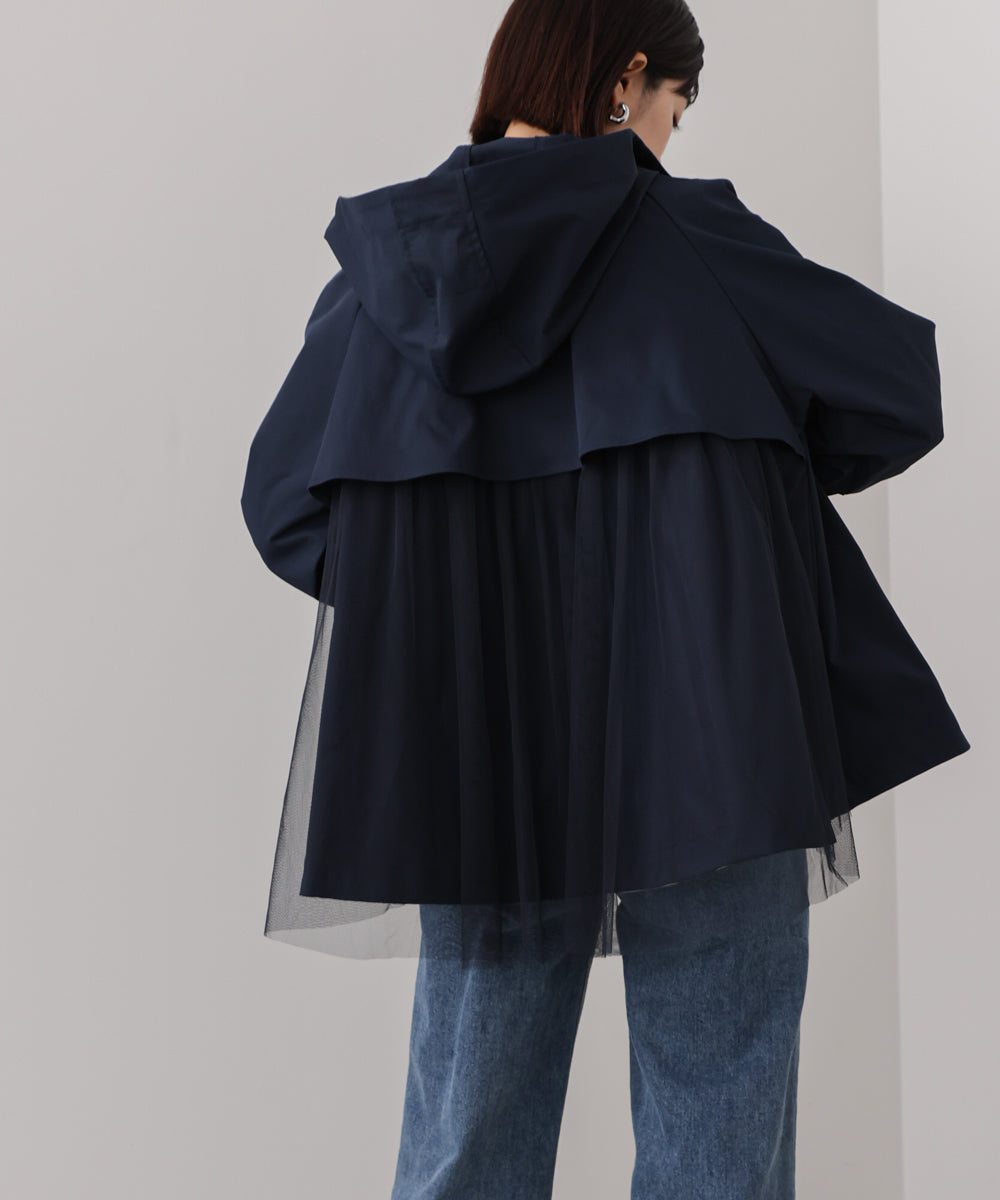 撥水加工バックチュールブルゾン