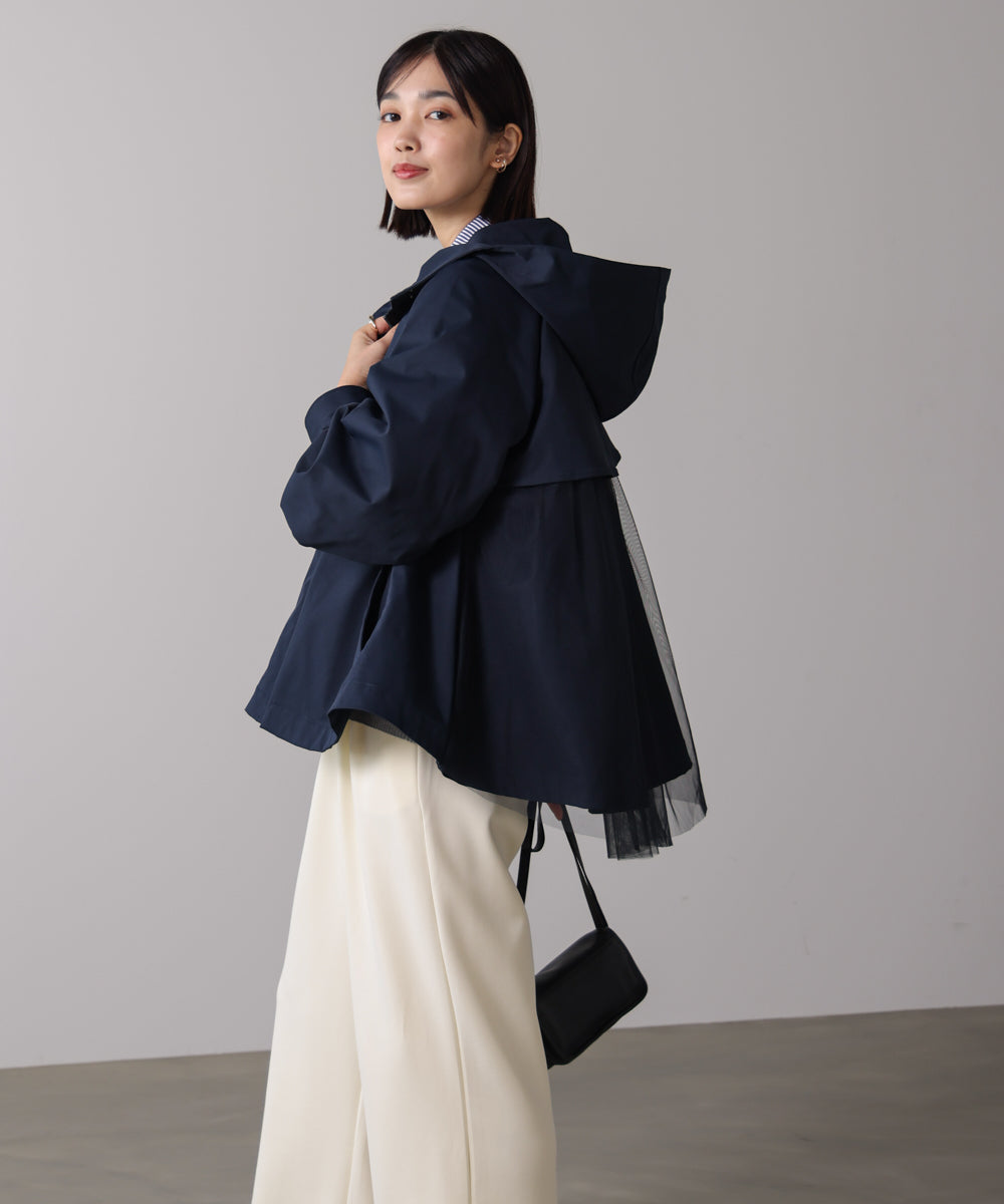 撥水加工バックチュールブルゾン