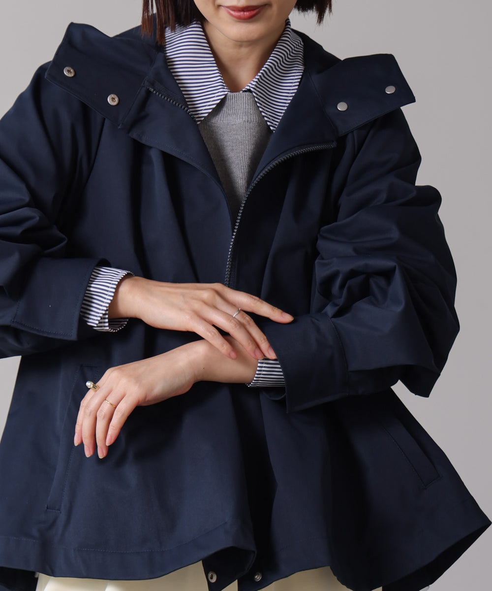 撥水加工バックチュールブルゾン