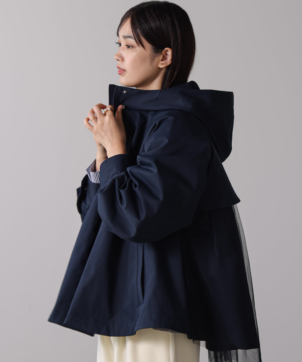 撥水加工バックチュールブルゾン