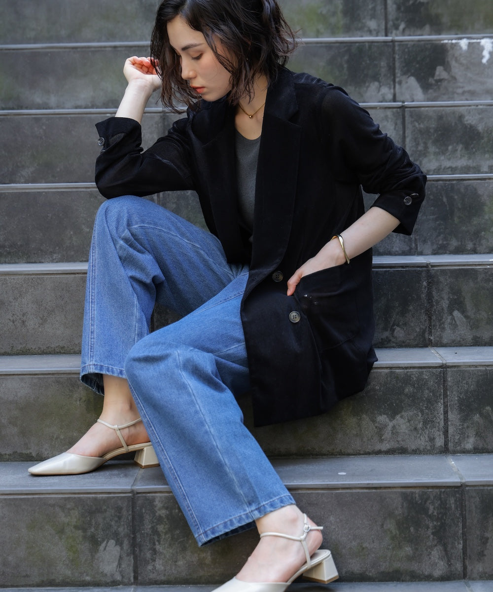 【WEB限定】デニムアシメパンツ