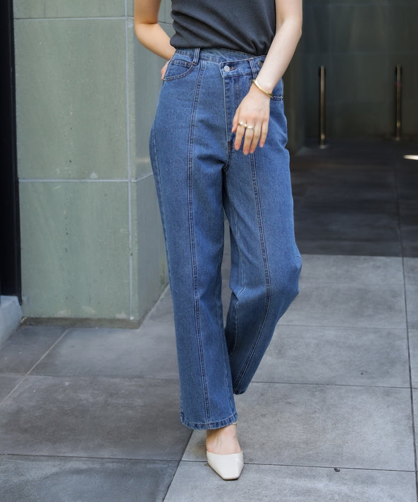 【WEB限定】デニムアシメパンツ