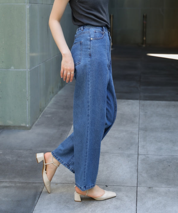 【WEB限定】デニムアシメパンツ