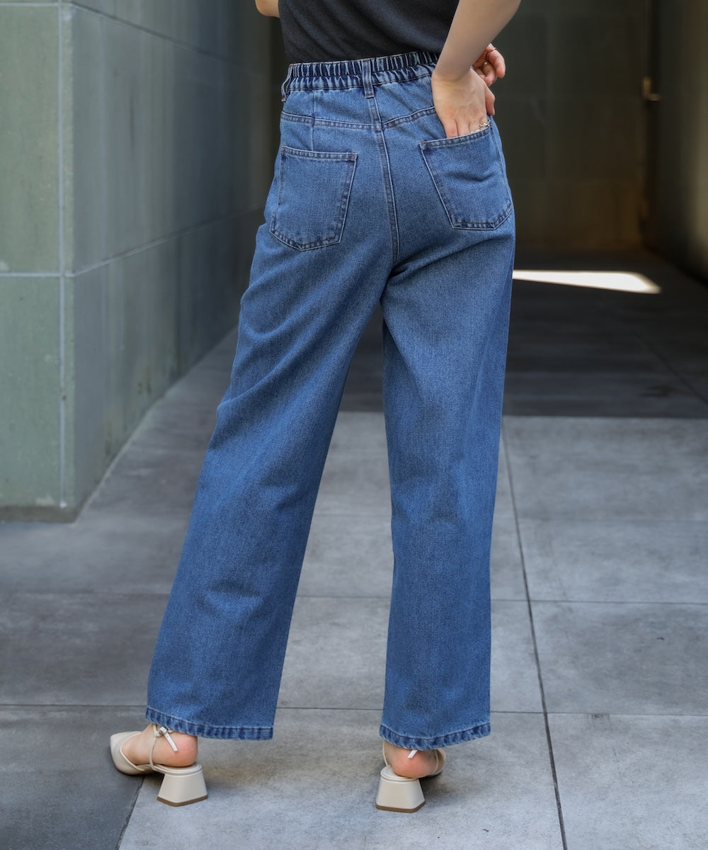 【WEB限定】デニムアシメパンツ