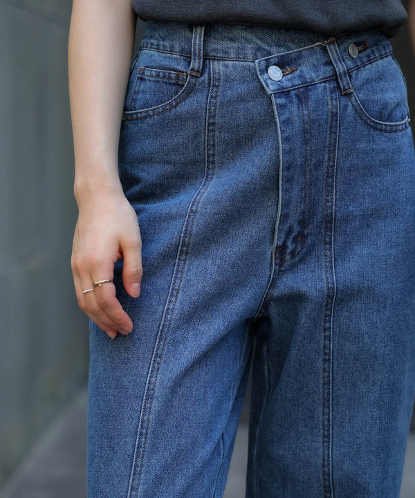 【WEB限定】デニムアシメパンツ
