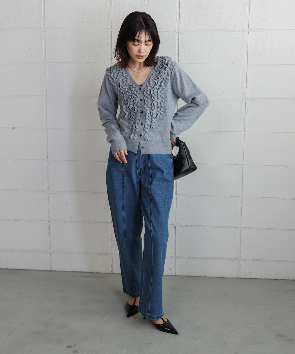 【WEB限定】デニムアシメパンツ