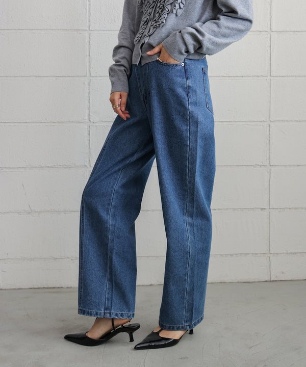 【WEB限定】デニムアシメパンツ