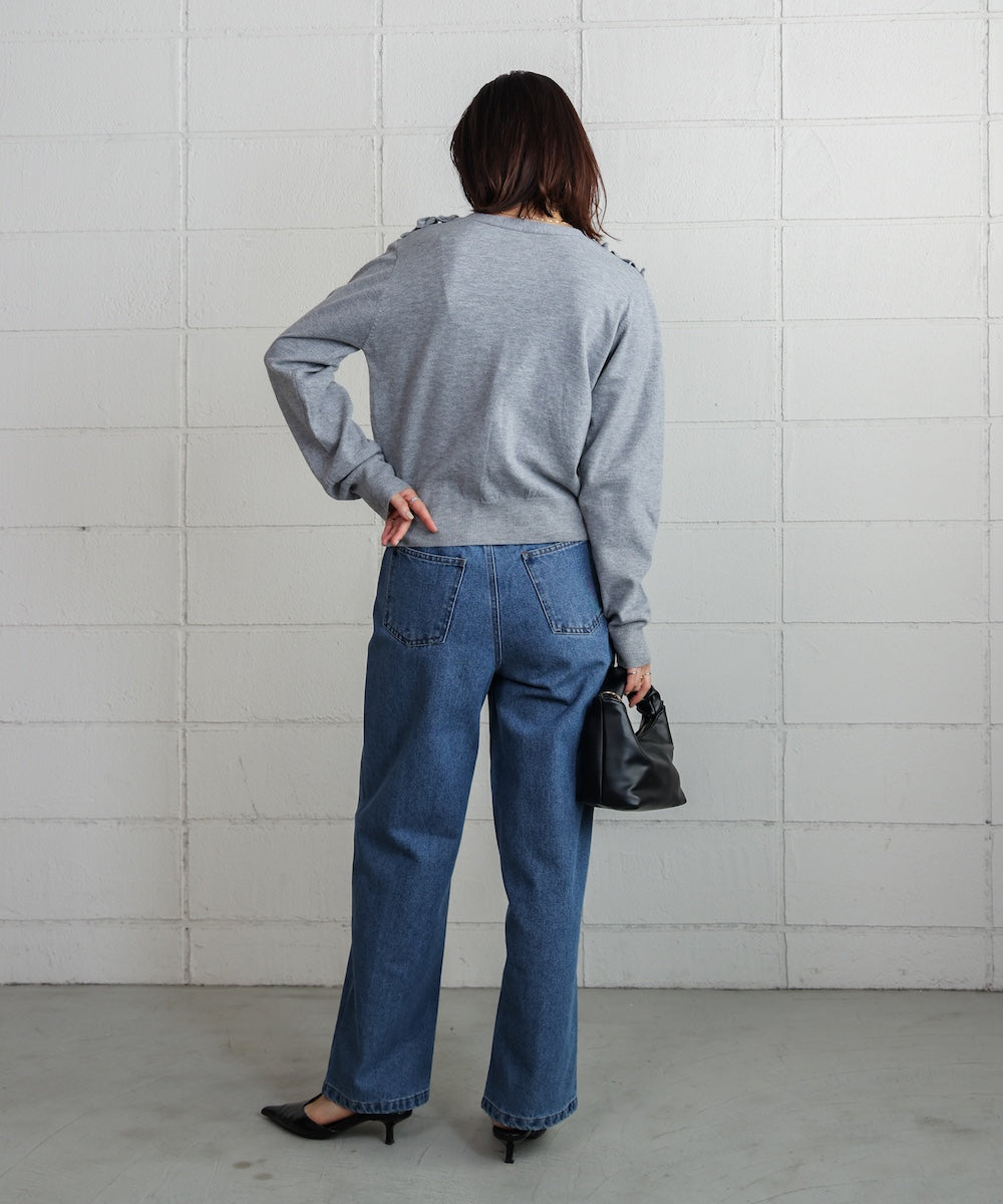 【WEB限定】デニムアシメパンツ