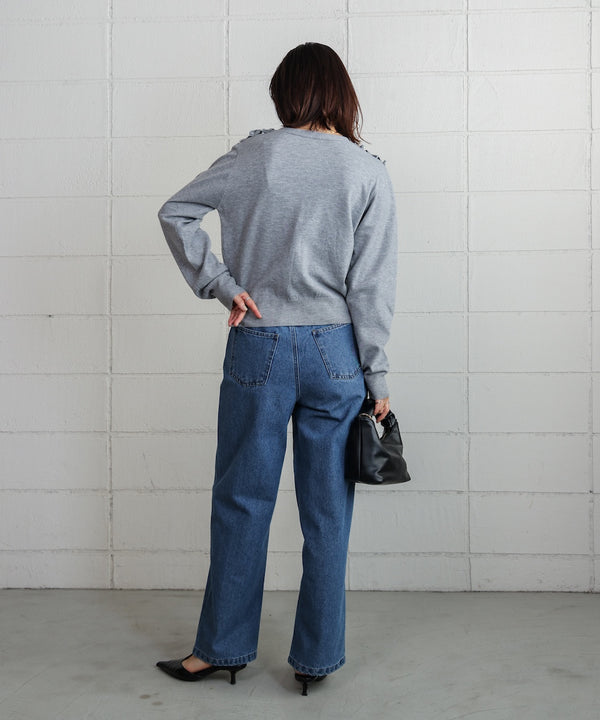 【WEB限定】デニムアシメパンツ