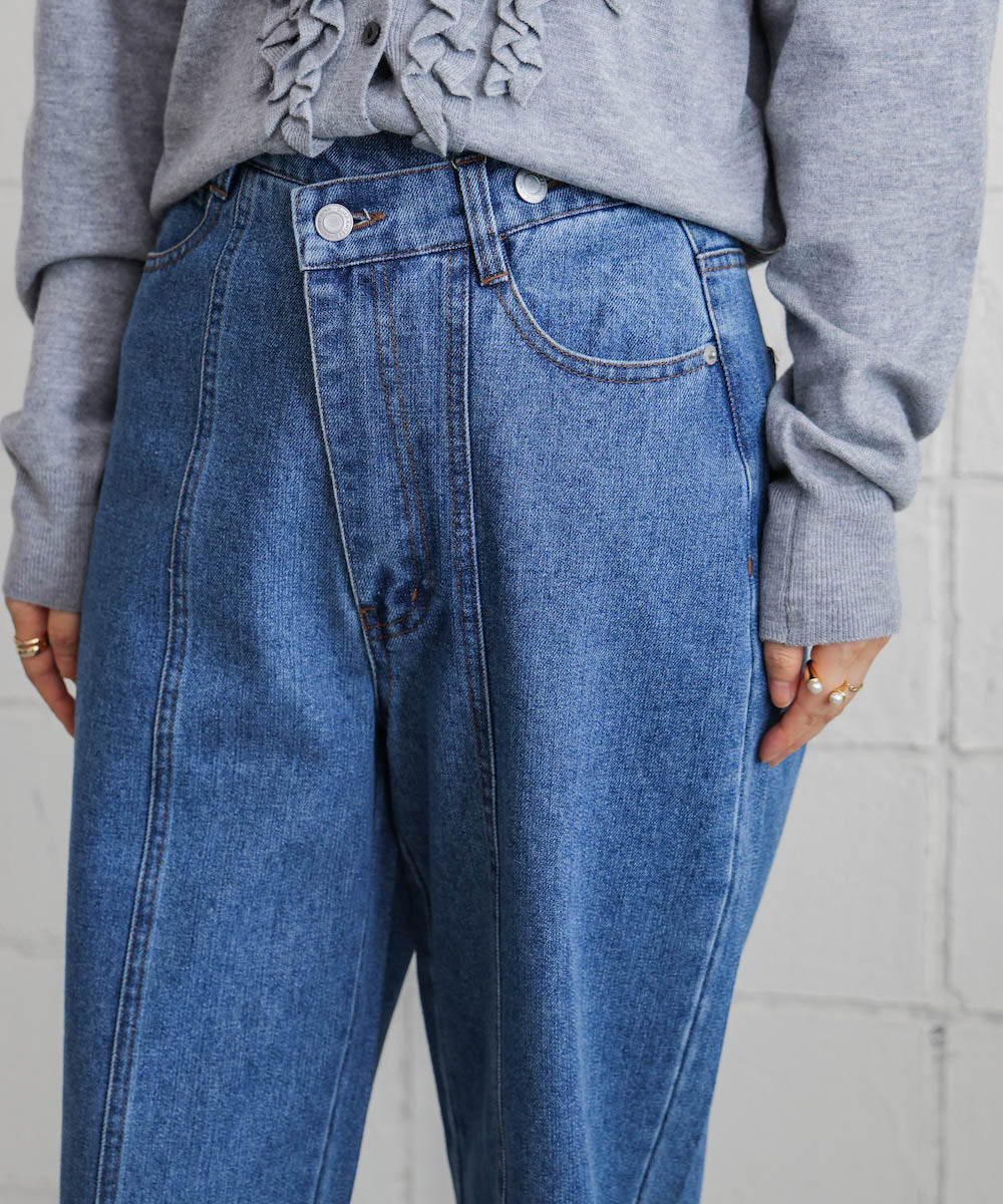 【WEB限定】デニムアシメパンツ