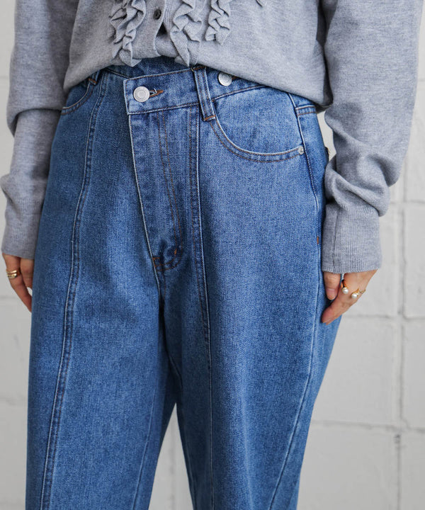 【WEB限定】デニムアシメパンツ
