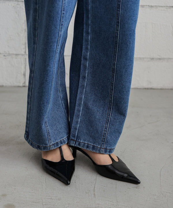 【WEB限定】デニムアシメパンツ