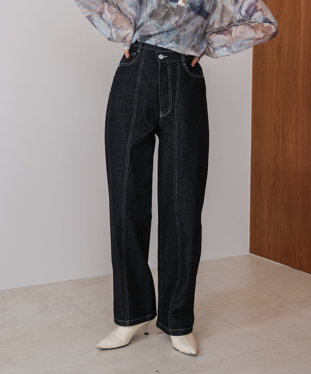 【WEB限定】デニムアシメパンツ