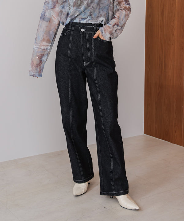 【WEB限定】デニムアシメパンツ