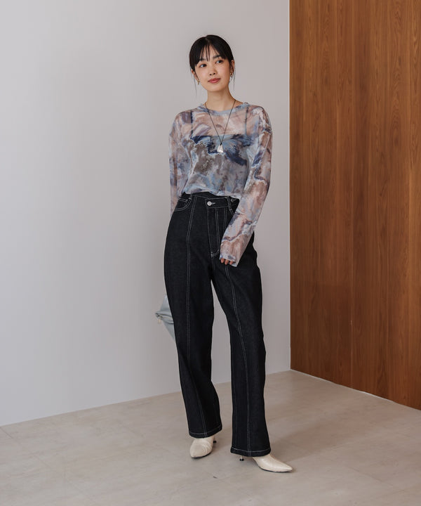 【WEB限定】デニムアシメパンツ