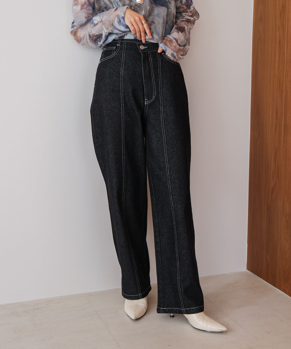 【WEB限定】デニムアシメパンツ