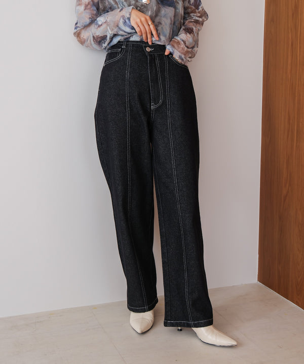 【WEB限定】デニムアシメパンツ