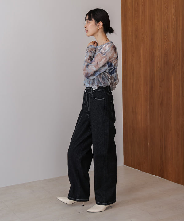 【WEB限定】デニムアシメパンツ