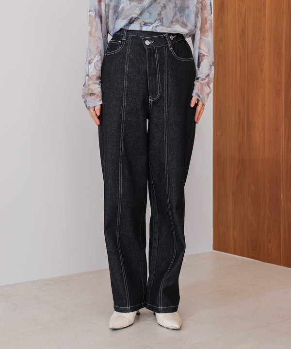 【WEB限定】デニムアシメパンツ