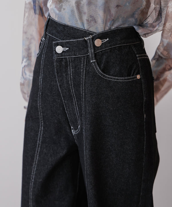 【WEB限定】デニムアシメパンツ