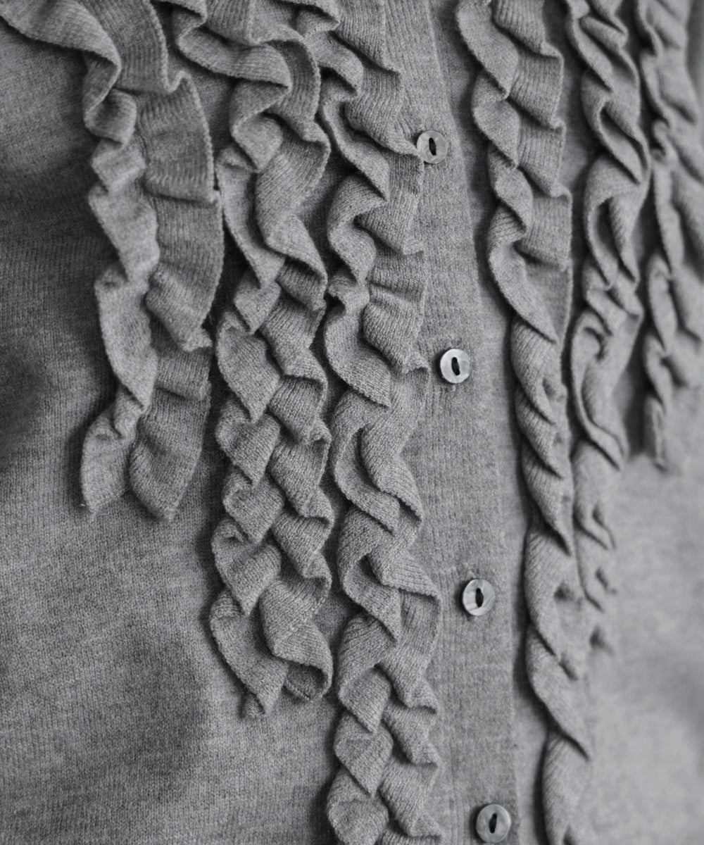 【WEB限定】フリルニットカーディガン