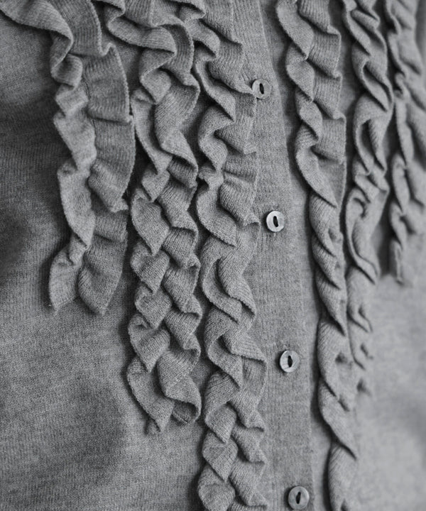 【WEB限定】フリルニットカーディガン