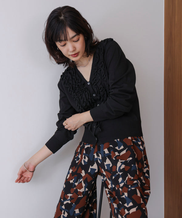 【WEB限定】フリルニットカーディガン