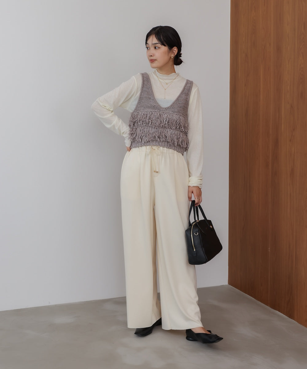 【WEB限定】ループ編みニットベスト