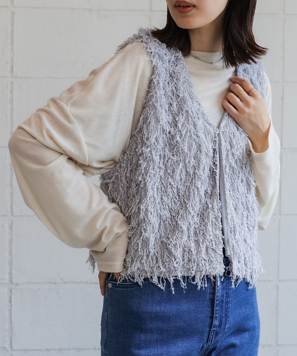 フェザーショートベスト