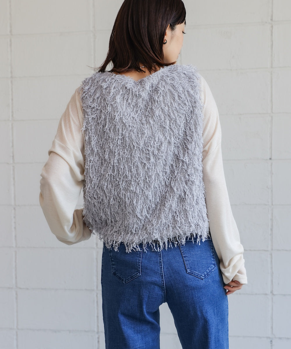 フェザーショートベスト