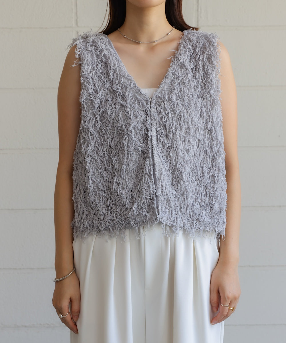 フェザーショートベスト