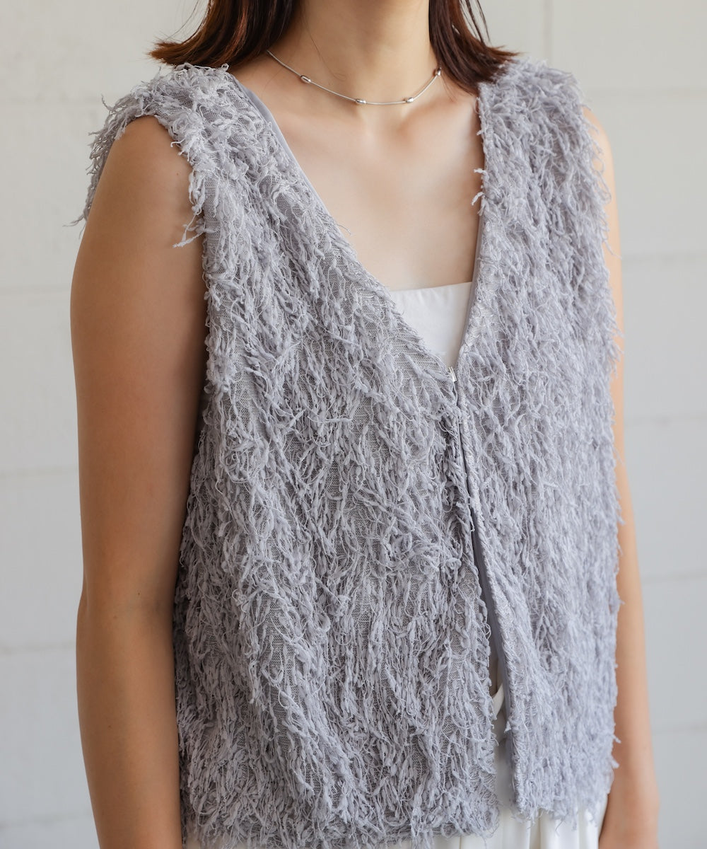 フェザーショートベスト