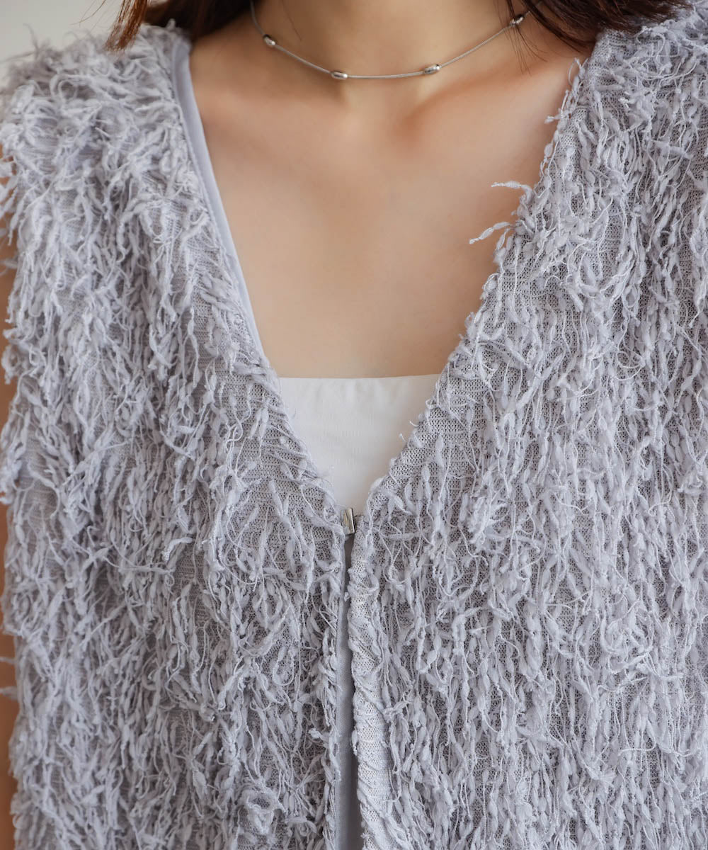 フェザーショートベスト