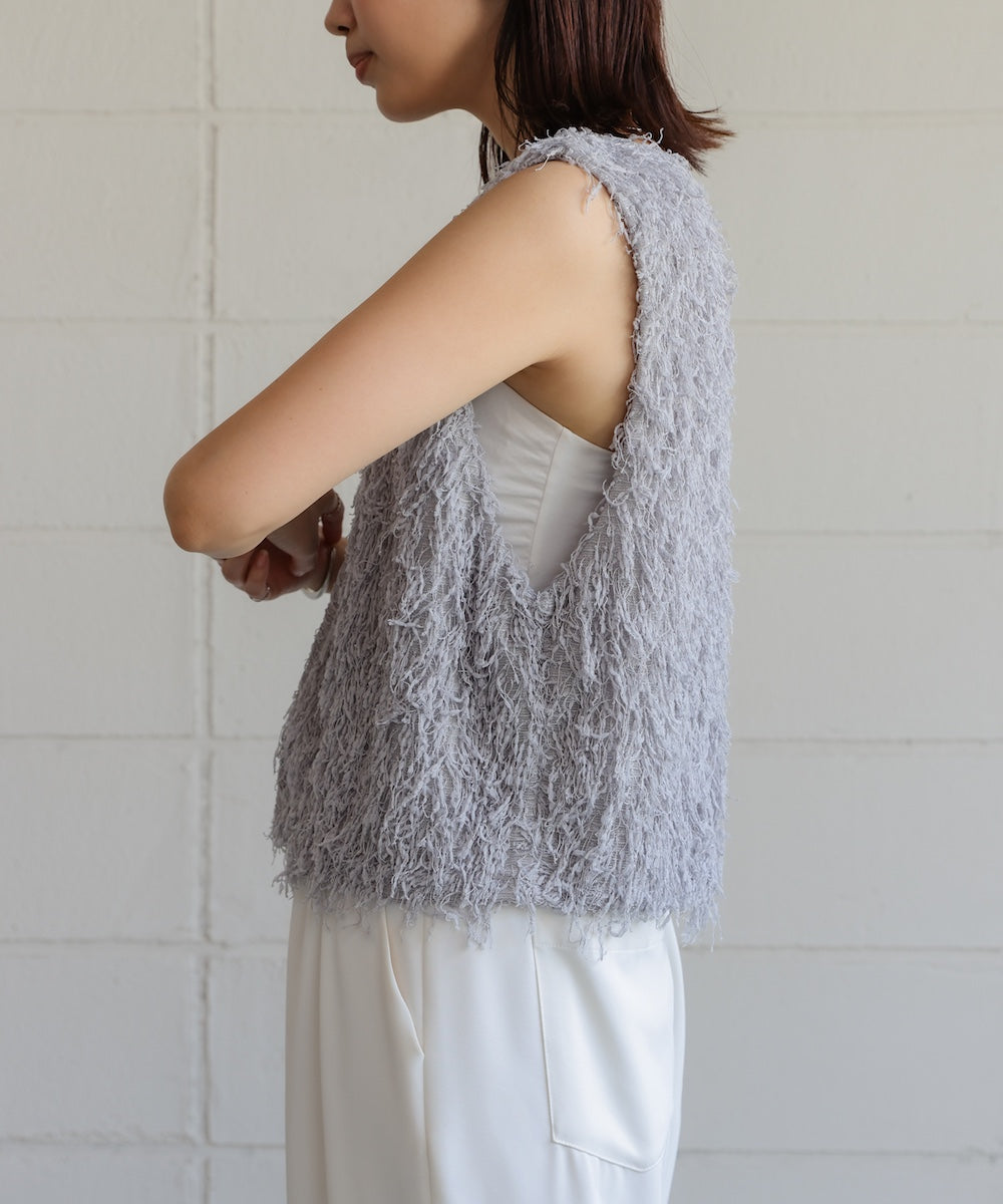 フェザーショートベスト