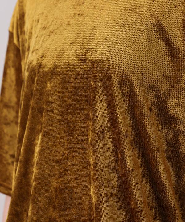 【WEB限定】シアーベロア五分袖Tシャツ