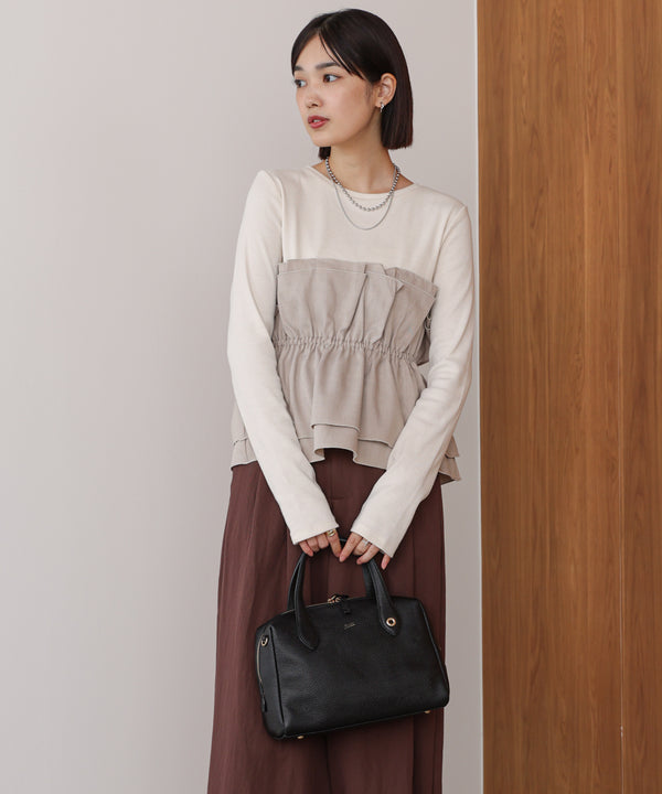 【WEB限定】ビスチェ風レイヤードプルオーバー