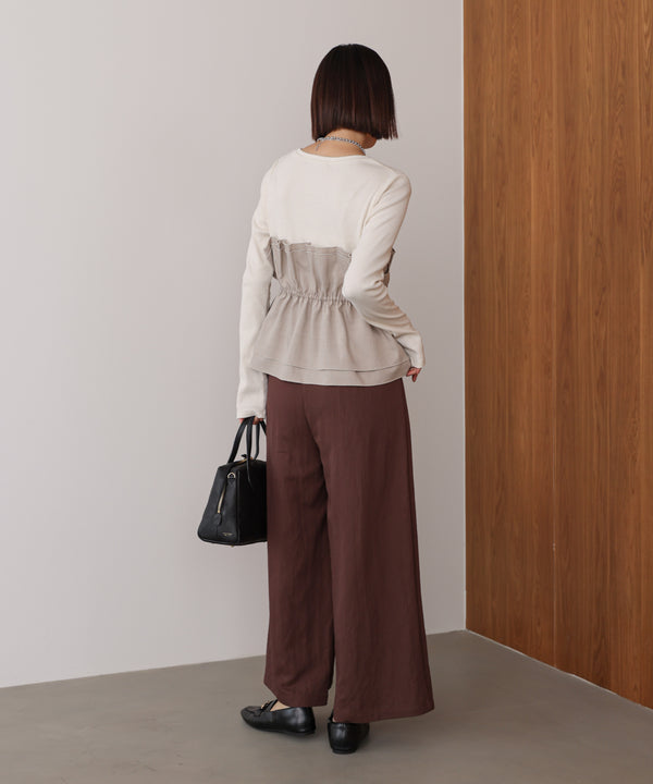 【WEB限定】ビスチェ風レイヤードプルオーバー