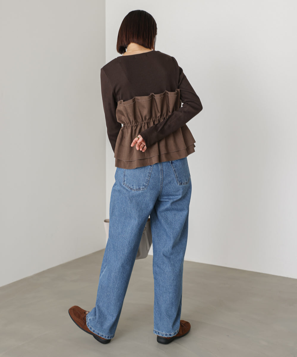 【WEB限定】ビスチェ風レイヤードプルオーバー