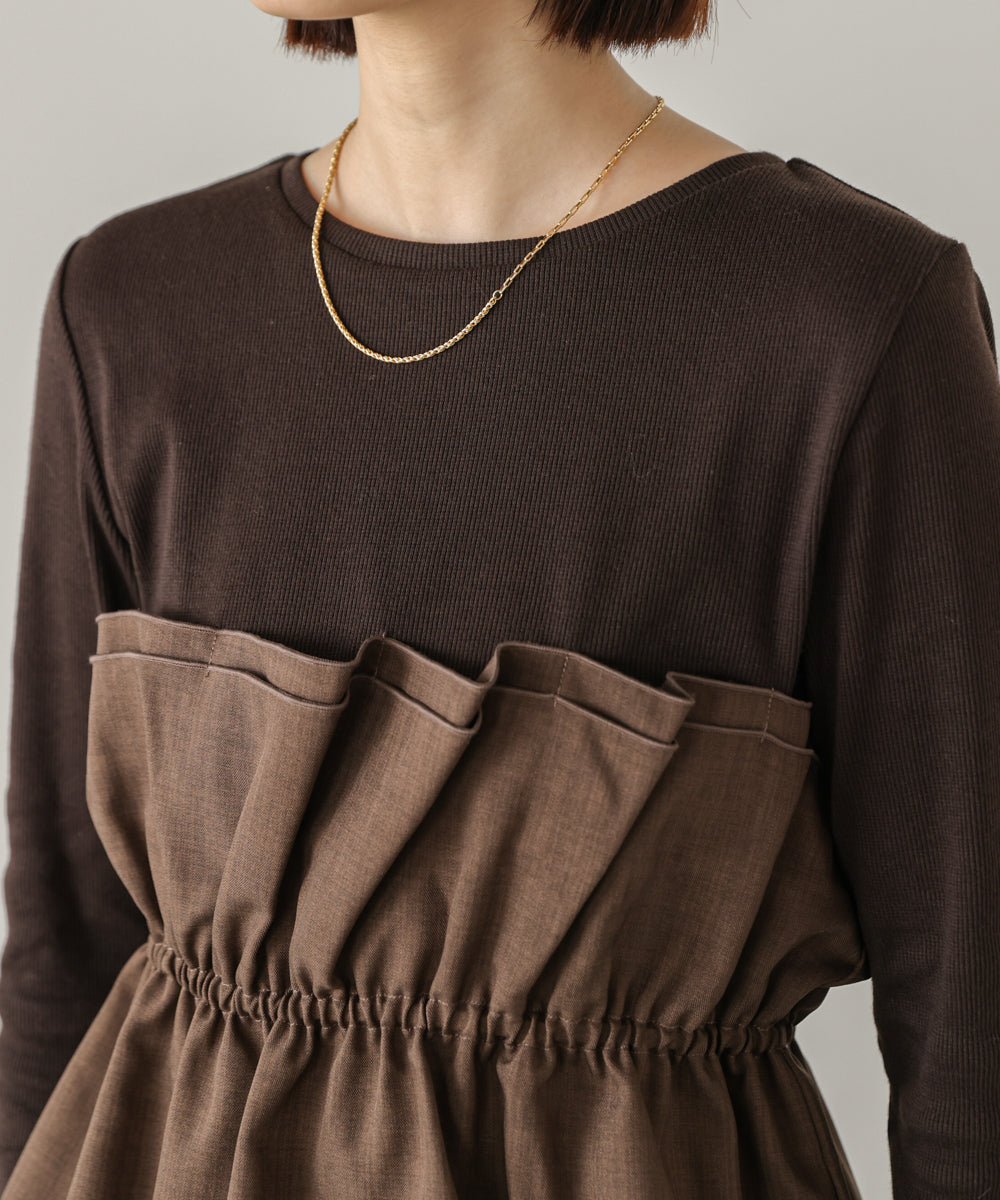 【WEB限定】ビスチェ風レイヤードプルオーバー