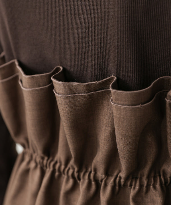 【WEB限定】ビスチェ風レイヤードプルオーバー