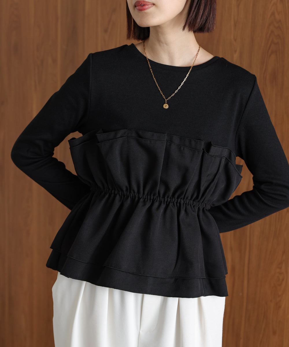 【WEB限定】ビスチェ風レイヤードプルオーバー