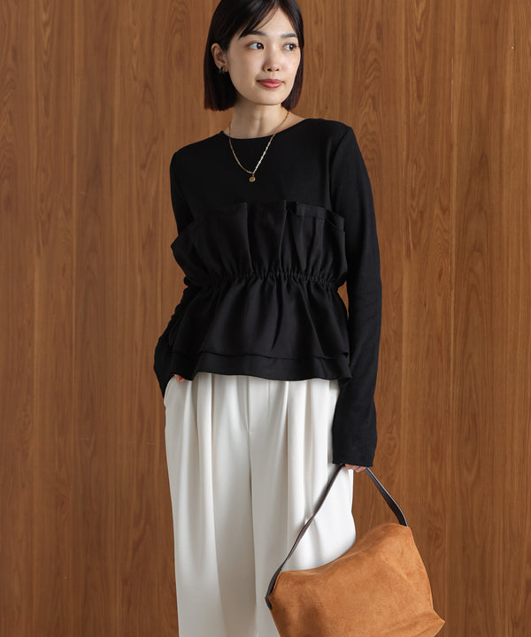 【WEB限定】ビスチェ風レイヤードプルオーバー