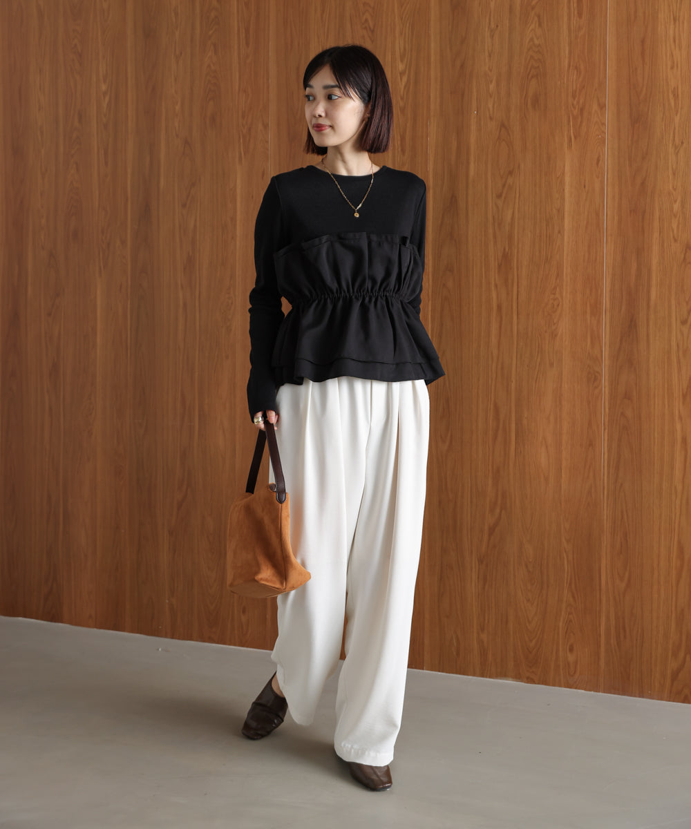 【WEB限定】ビスチェ風レイヤードプルオーバー