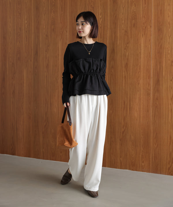 【WEB限定】ビスチェ風レイヤードプルオーバー